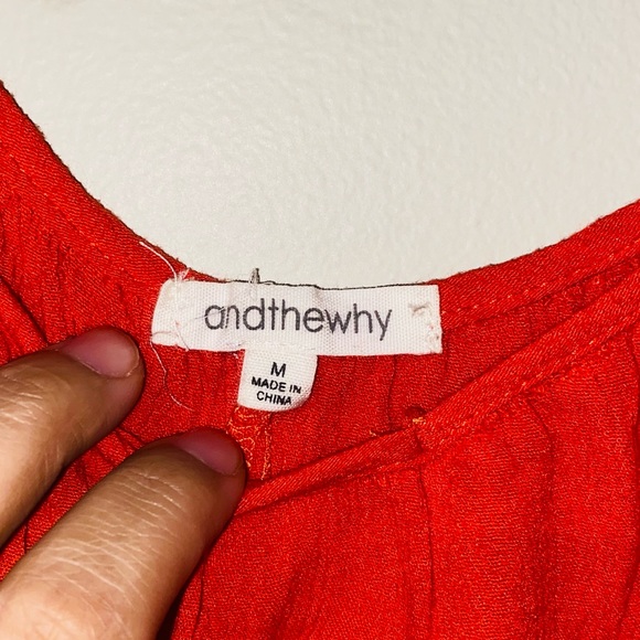 white fringe tassels and detailed tie shoulders blouse - Picture 6 of 6